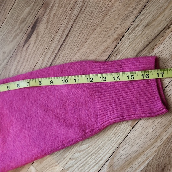 Vince Camuto Pink Baggy Sweater Size XL Crew Neck 3/4 Sleeves Oversized EASTER - Picture 12 of 13